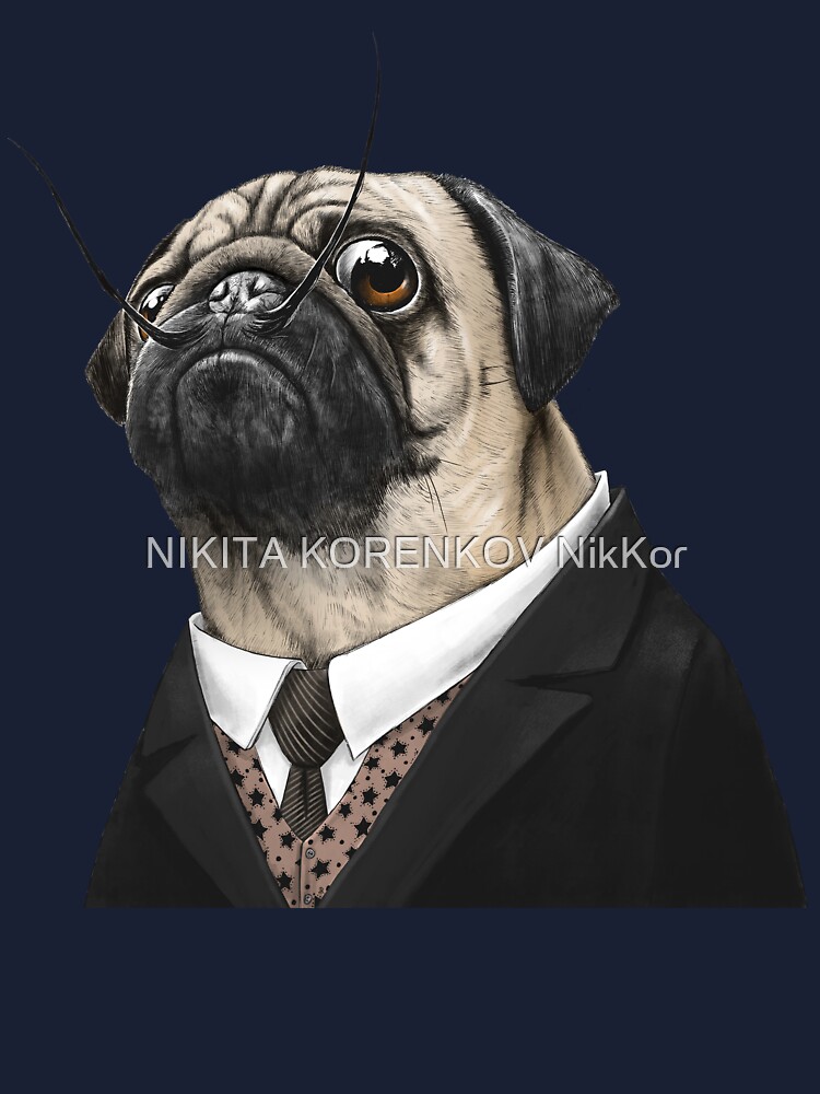 Pug boxer Sticker for Sale by NIKITA KORENKOV NikKor