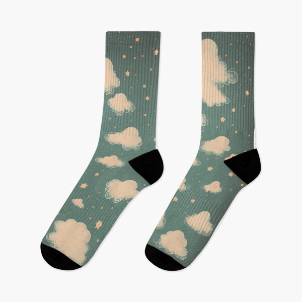 Item preview, A dreamy, pastel pattern of stars and clouds designed and sold by Rais002.