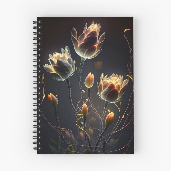 Item preview, flowers with Luminous Lights black background, led backlight artphotos 14 designed and sold by jetaiart.