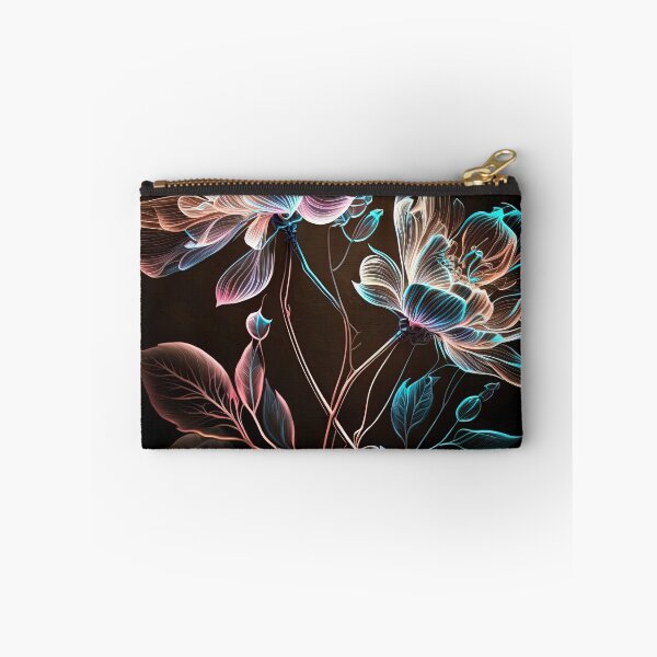 Aperçu de l'œuvre flowers with Luminous Lights black background, led backlight artphotos 16 créée et vendue par jetaiart.