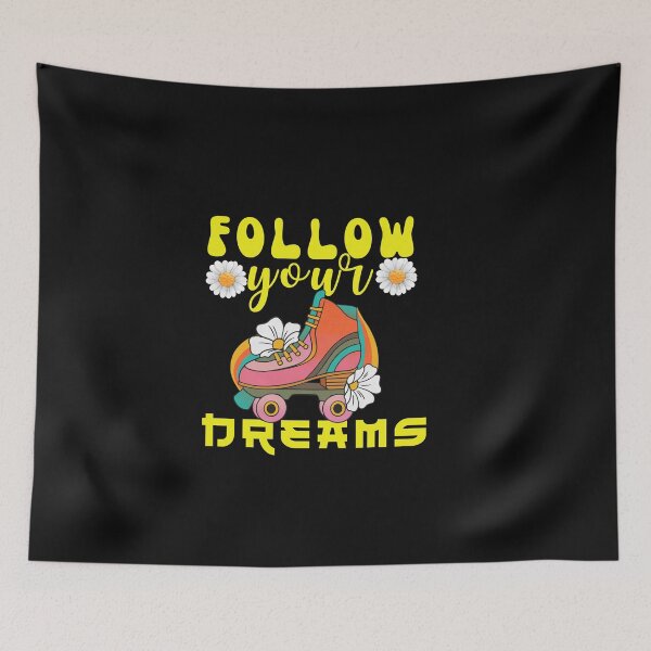 Item preview, Follow Your Dreams Floral Motivational Typography Quote designed and sold by thedazzlingmonk.
