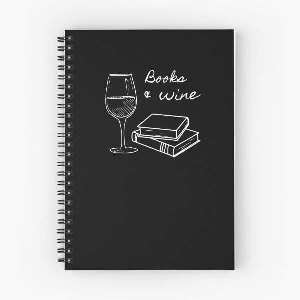 Item preview, Books and Wine designed and sold by MoonMothPrintco.