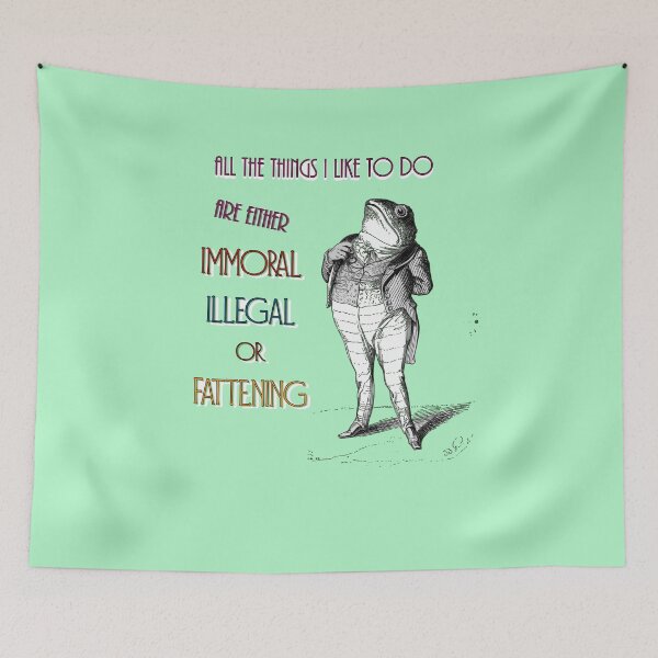 Item preview, Immoral, illegal or fattening: satire definition designed and sold by CommonSenseClub.