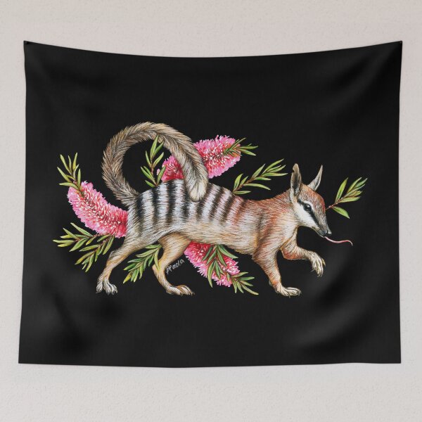 Item preview, Numbat with Bottlebrush designed and sold by Pip Tacla.
