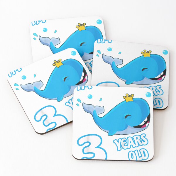 Item preview, Kids Wale 3rd birthday i'm 3 years old girl and boy Wale designed and sold by AcidAriStore.