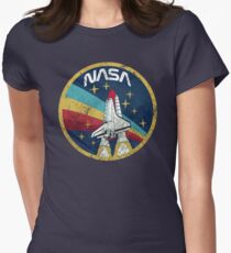 Nasa Vintage Farben V01 Tailliertes T-Shirt für Frauen