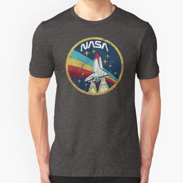 Nasa Vintage Colors V01 Slim Fit T-Shirt