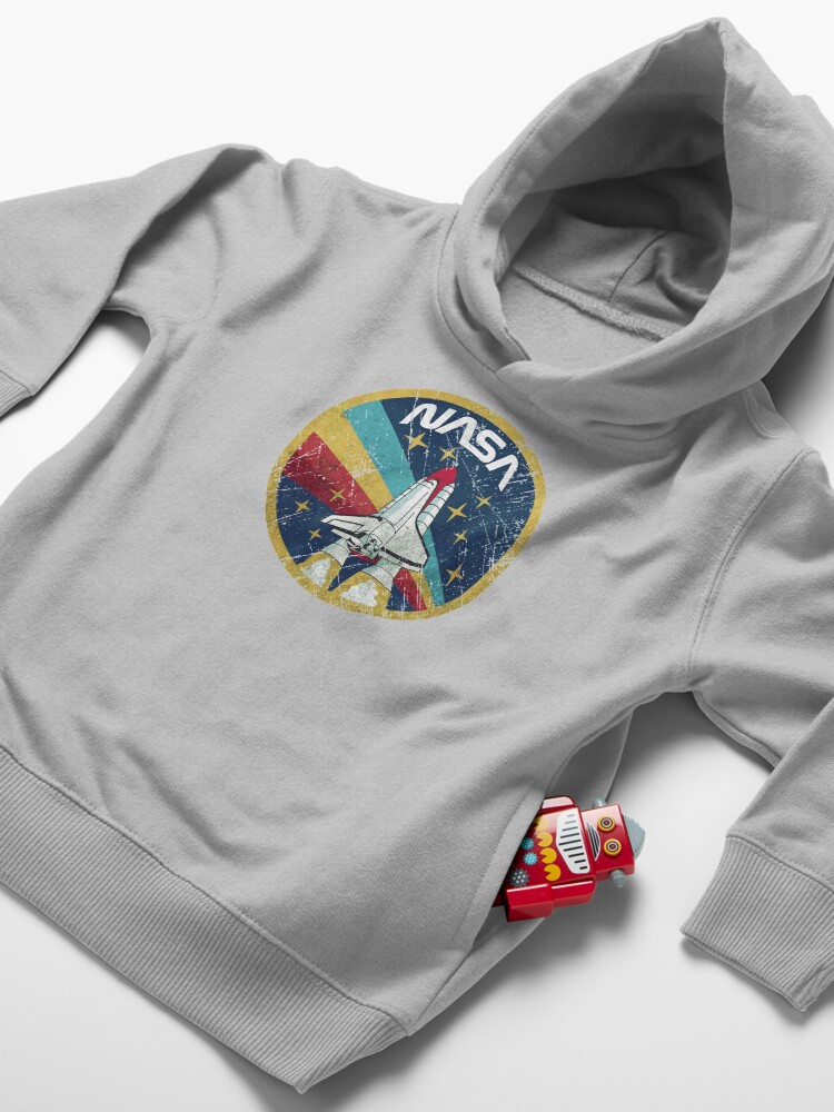 Alternate view of Nasa Vintage Colors V01 Toddler Pullover Hoodie