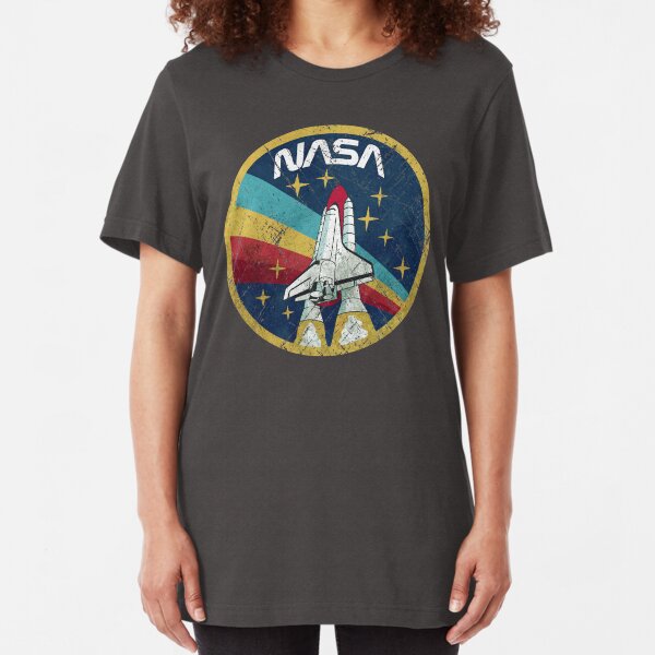 Nasa Vintage Colors V01 Slim Fit T-Shirt