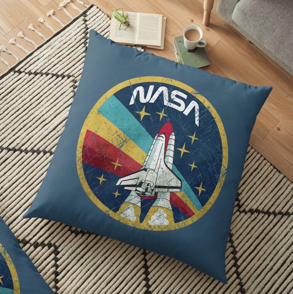Nasa Vintage Colors V01 Floor Pillow