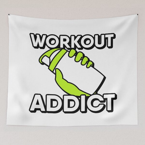 Item preview, Workout Addict with Cool Protein shaker designed and sold by RiciPaneto.