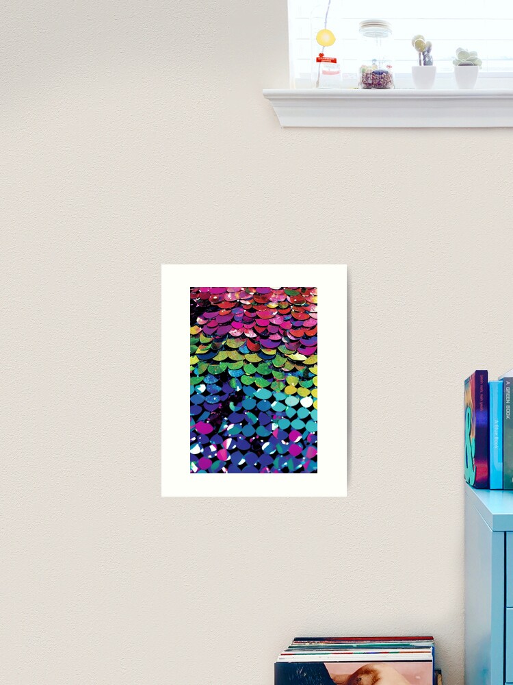 Multi-Colored Drumroll Sequins | Art Print