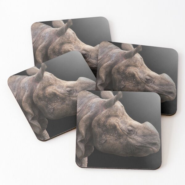 Item preview, Indian Rhinoceros Portrait designed and sold by Darren Wilkes.