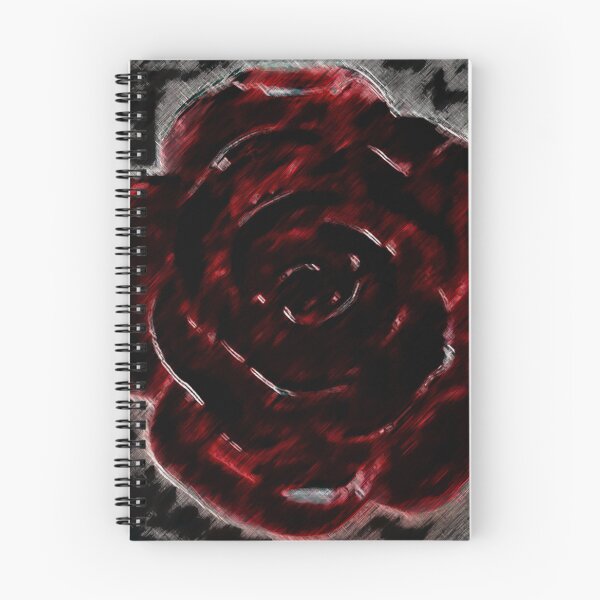 Artikelvorschau, Rote Rose Dark Smudgey Abstract Digital Design von Veda Modern Distorted Flower entworfen und verkauft von kattakitty.