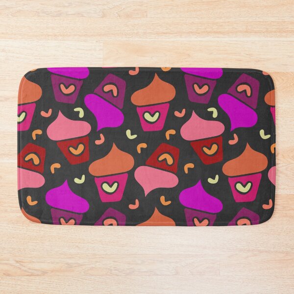 Item preview, Muffins with heart black background designed and sold by RanitasArt.