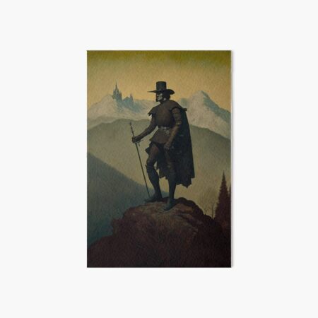 Aristocrat in the Mountains Art Board Print