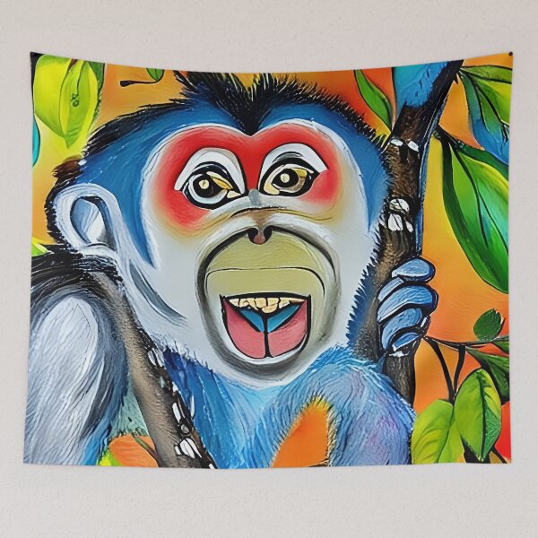 Item preview, Monkey Painting designed and sold by Yossi Aharon.