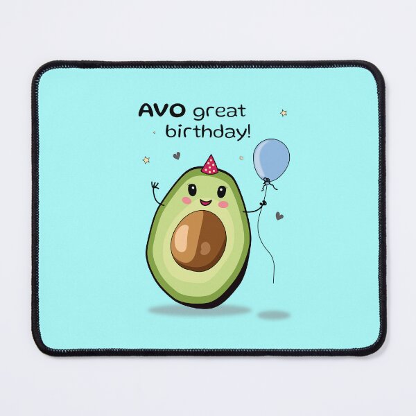 Item preview, Avo great birthday! Cute avocado birthday greeting designed and sold by HajnalkArt.