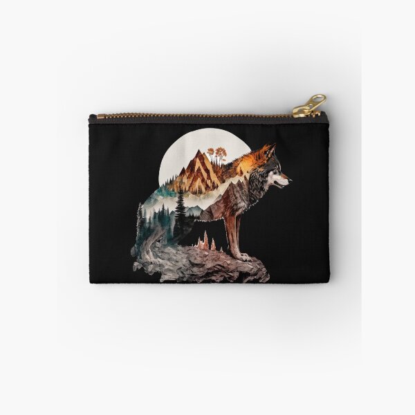 Aperçu de l'œuvre loup dans le désert illustration créée et vendue par Avicularious.