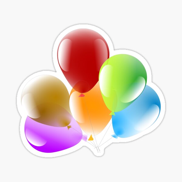 Globos de helio  Balloons, New years decorations, Birthday stickers