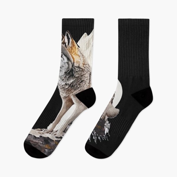 Item preview, wolf in the wilderness illustration designed and sold by Avicularious.