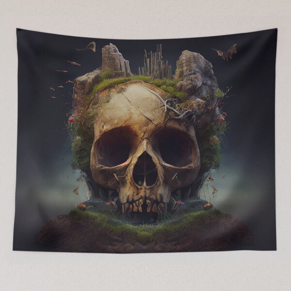 Item preview, The Quixotic Hinterland A Macabre Beguilement Digital Painting designed and sold by CodeAndColors.