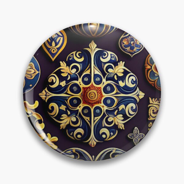 Item preview, Ceramic European Pattern Digital Painting designed and sold by CodeAndColors.