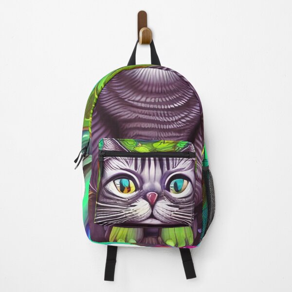 Item preview, Cat In Trippy Backdrop designed and sold by Agunikyle.