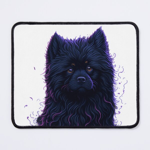 Item preview, The Enchanting Tale of a Cute Fluffy Black Dog designed and sold by Valeree Store.