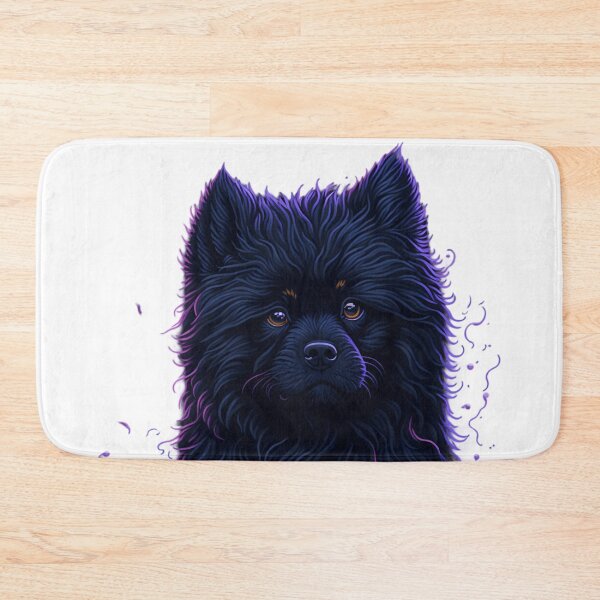 Item preview, The Enchanting Tale of a Cute Fluffy Black Dog designed and sold by Valeree Store.