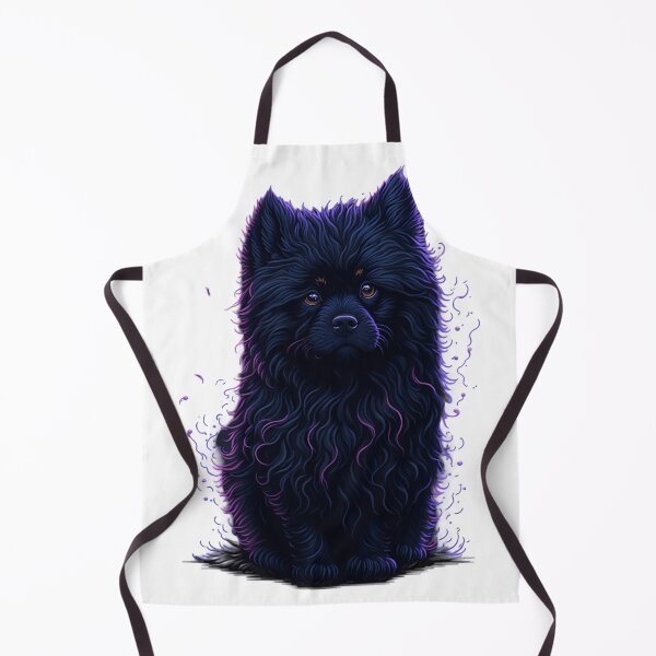 Item preview, The Enchanting Tale of a Cute Fluffy Black Dog designed and sold by Valeree Store.