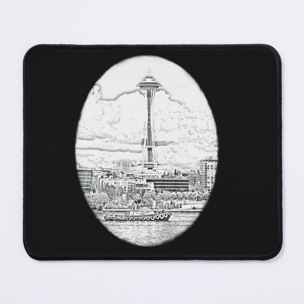Item preview, Sketch Foss Tugboat & Seattle Space Needle designed and sold by Jason Mosley.
