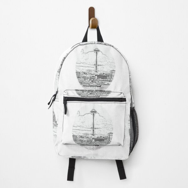 Item preview, Sketch Foss Tugboat & Seattle Space Needle designed and sold by Jason Mosley.