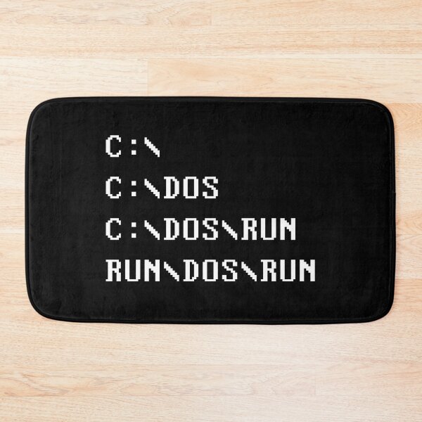 Item preview, C DOS RUN | White Ink Edition designed and sold by geekchic tees.