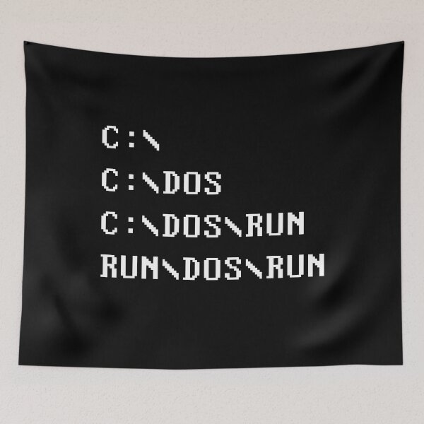 Item preview, C DOS RUN | White Ink Edition designed and sold by geekchic tees.