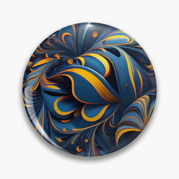 Artikelvorschau, Blue Energetic Maximalist Pattern Digital Painting entworfen und verkauft von CodeAndColors.