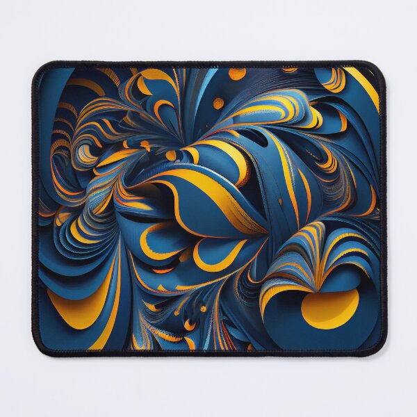 Artikelvorschau, Blue Energetic Maximalist Pattern Digital Painting entworfen und verkauft von CodeAndColors.