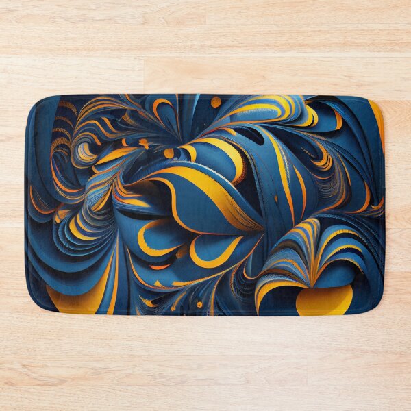 Artikelvorschau, Blue Energetic Maximalist Pattern Digital Painting entworfen und verkauft von CodeAndColors.
