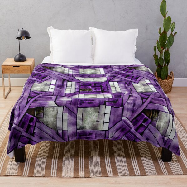 Item preview, Complex Purple Dense Modern Farmhouse Pattern Digital Painting designed and sold by CodeAndColors.