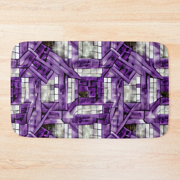 Item preview, Complex Purple Dense Modern Farmhouse Pattern Digital Painting designed and sold by CodeAndColors.