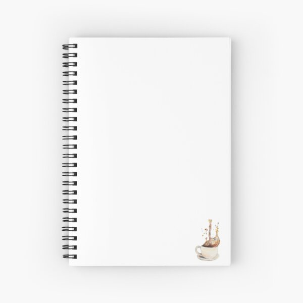 Coffee Splash Spiral Notebook