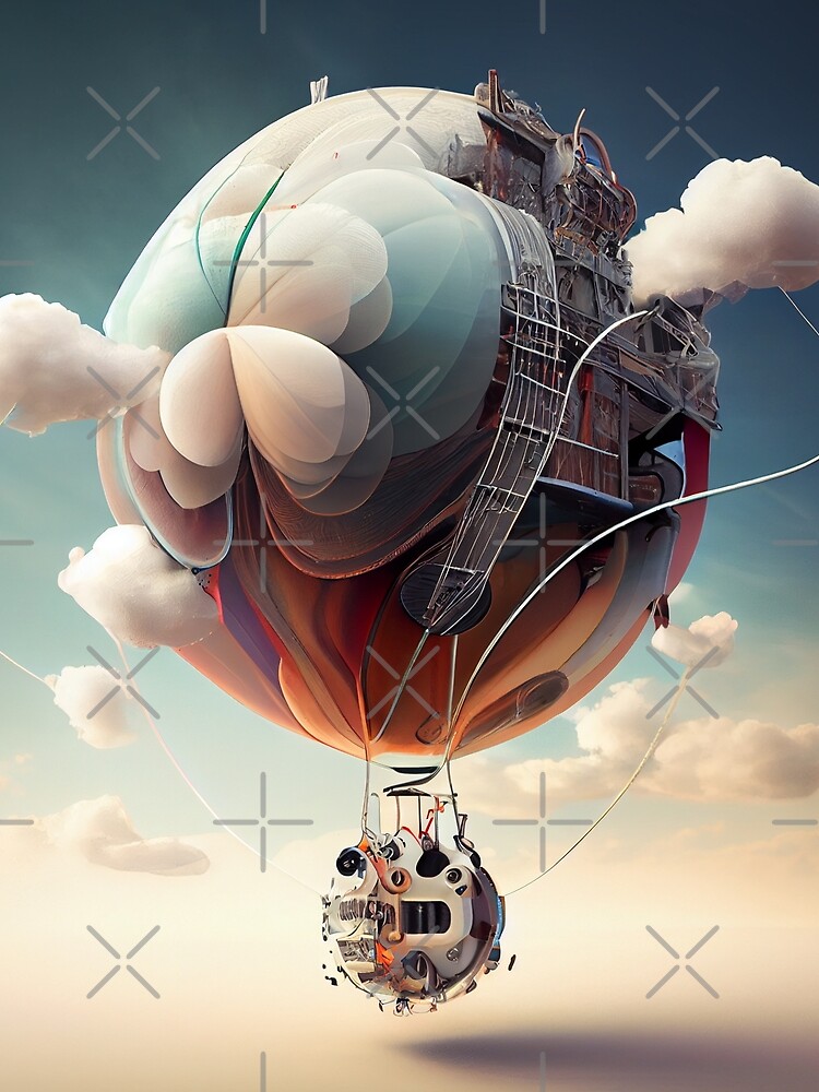 Thumbnail 3 von 3, Tuch, Air Strings Digital Painting designt und verkauft von CodeAndColors.