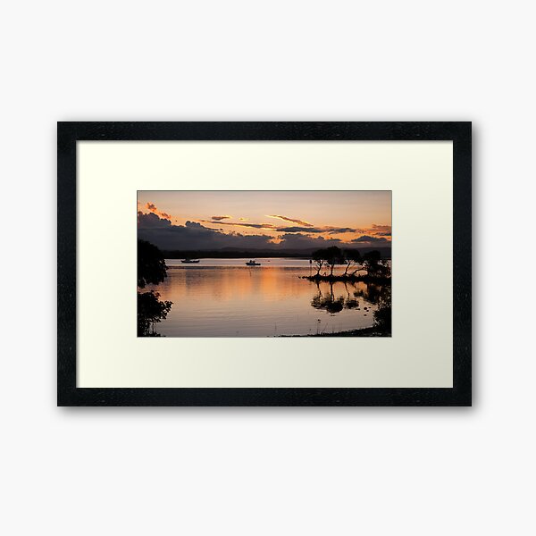 Sunset, 1770, Australia Framed Art Print
