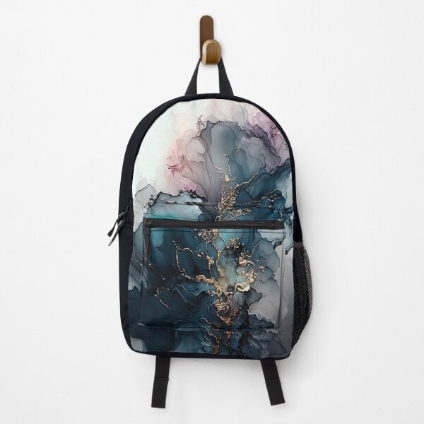 Item preview, Blue Smoke - Abstract Alcohol Ink Art designed and sold by inkvestor.