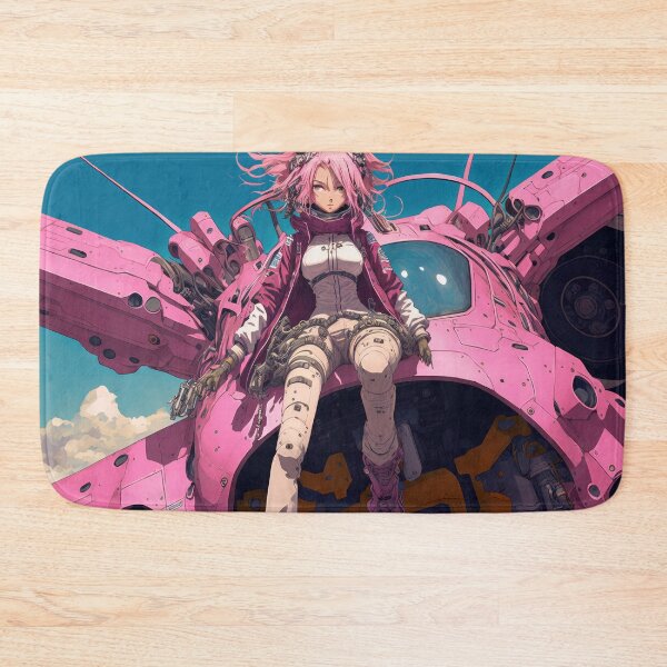 Item preview, Hot Pink Girl Sitting On Giant Mecha Robot Machine  designed and sold by ultra-cool.