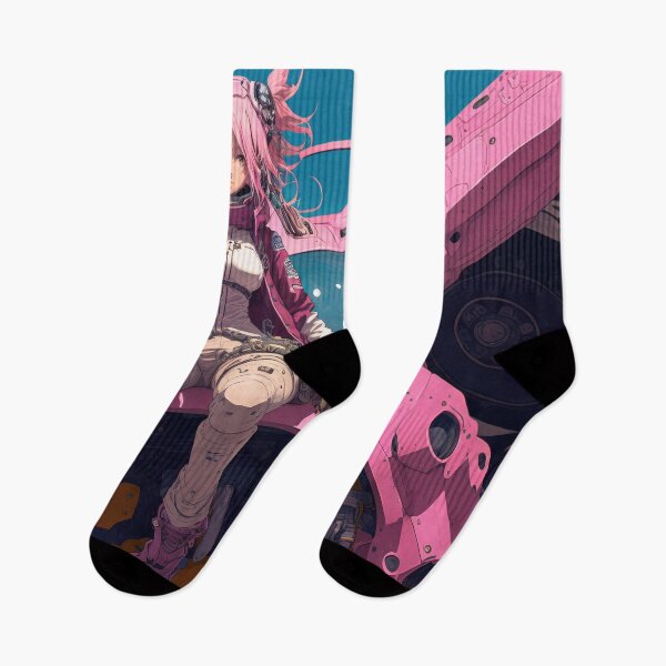 Item preview, Hot Pink Girl Sitting On Giant Mecha Robot Machine  designed and sold by ultra-cool.