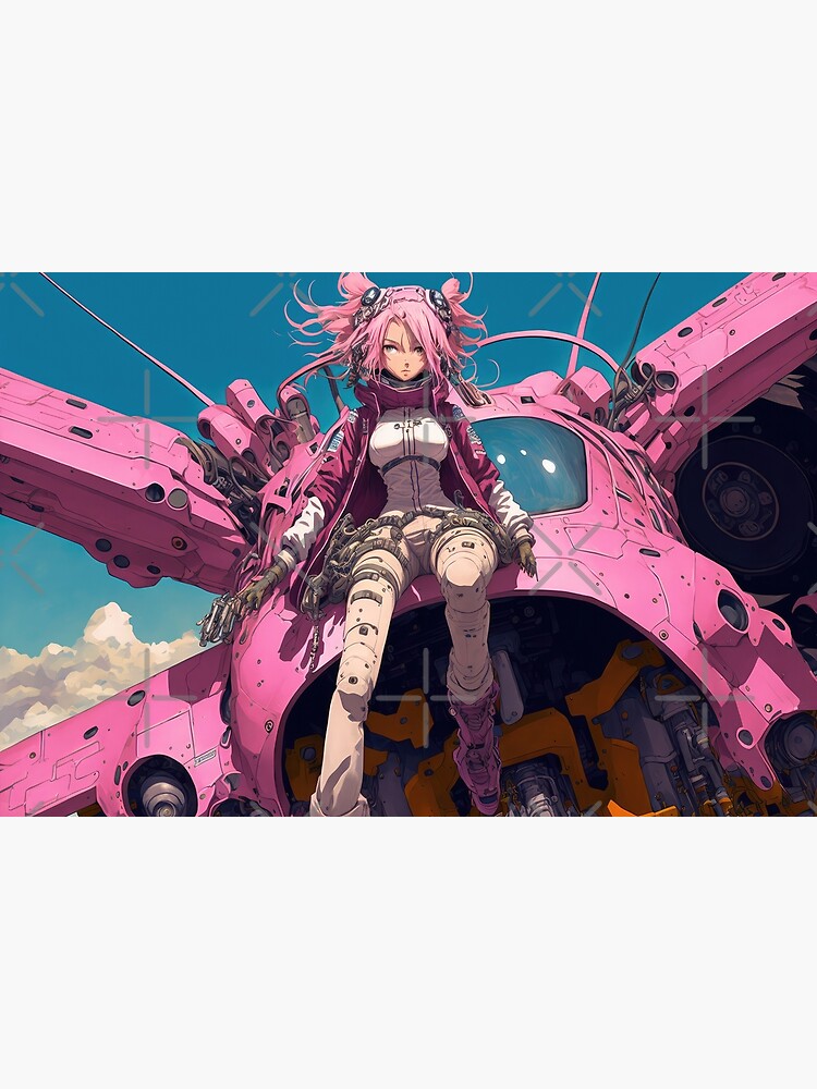 Sci Fi Anime Cyberpunk Anime Racing Queen Pink Car Art Board Print for  Sale by ultra-cool