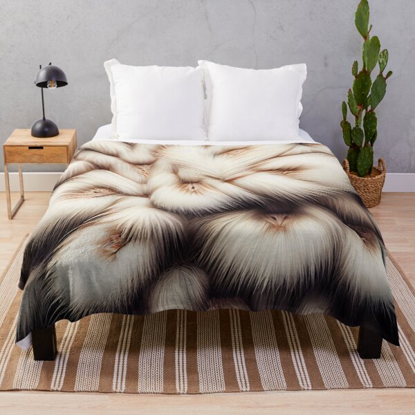 Item preview, Furry Scandinavian Pattern Digital Painting designed and sold by CodeAndColors.