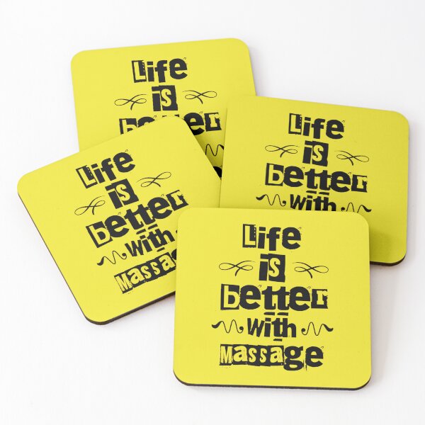 Item preview, Life Is Better With Massage designed and sold by designerpriti.