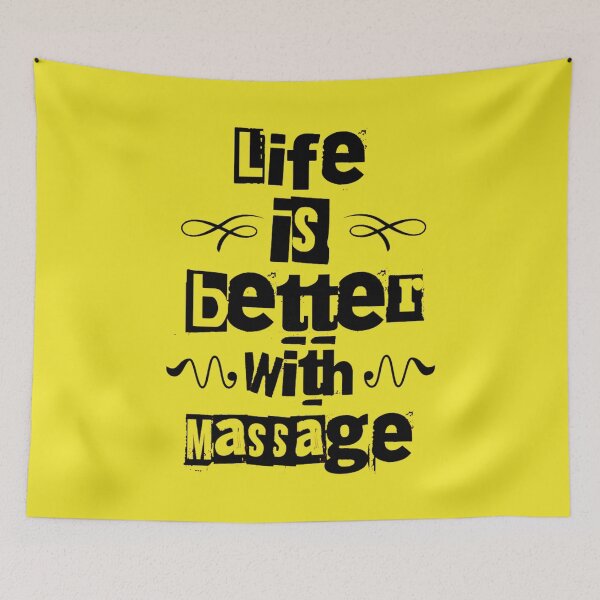 Item preview, Life Is Better With Massage designed and sold by designerpriti.